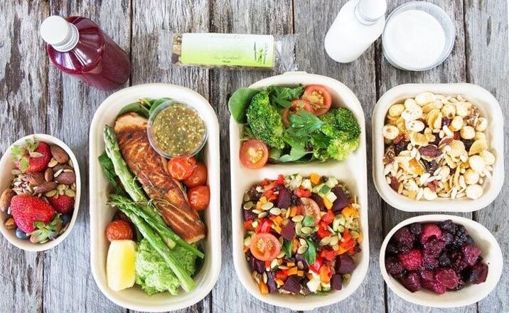 Menú de nutrición
