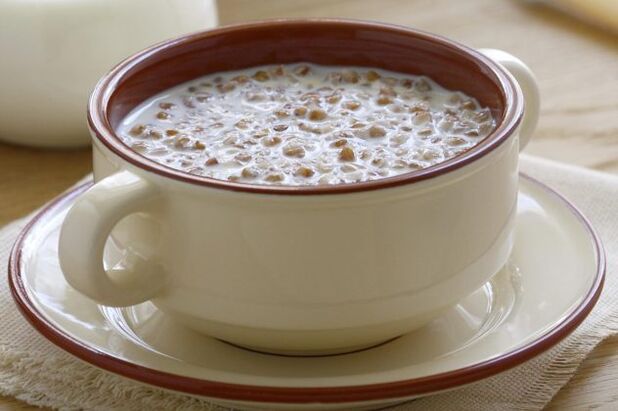 Alforfón con kéfir para una dieta de 3 días.