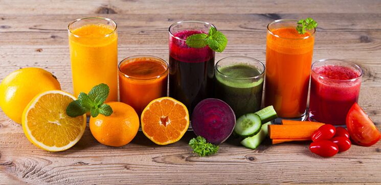 Dieta para adelgazar con jugos naturales.